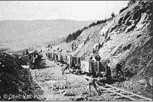 Historie obce Valašská Polanka - stavba železnice